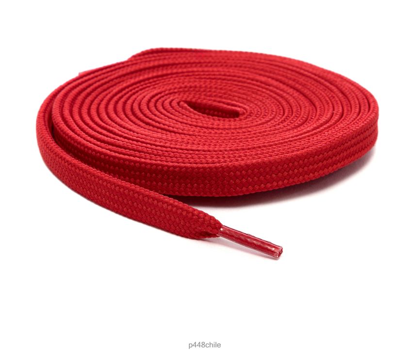 accesorio 8ZN2P0169 cordones de zapatos de color rojo intenso unisexo P448