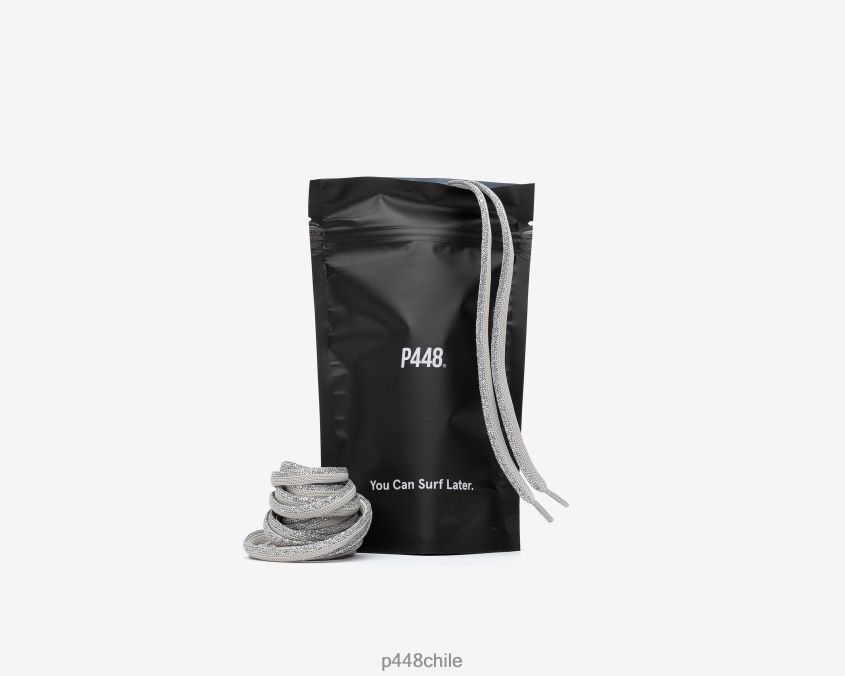 accesorio 8ZN2P0200 cordones plata brillo unisexo P448