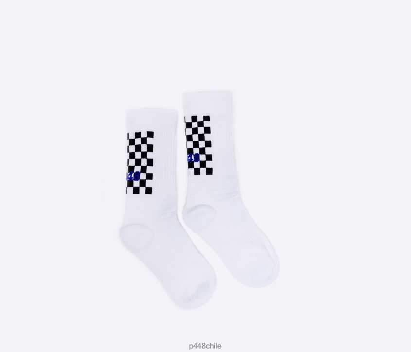 accesorio 8ZN2P0206 calcetines blanco/cuadros unisexo P448