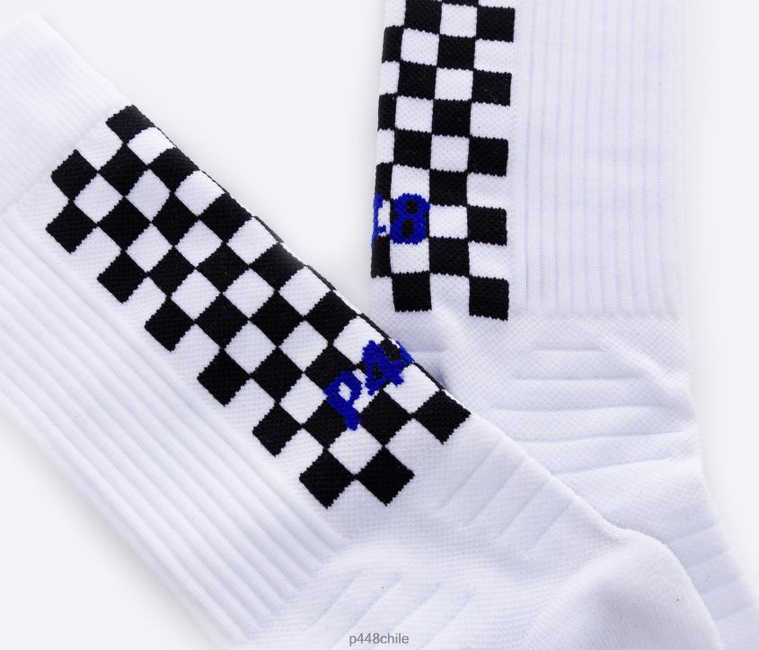 accesorio 8ZN2P0206 calcetines blanco/cuadros unisexo P448