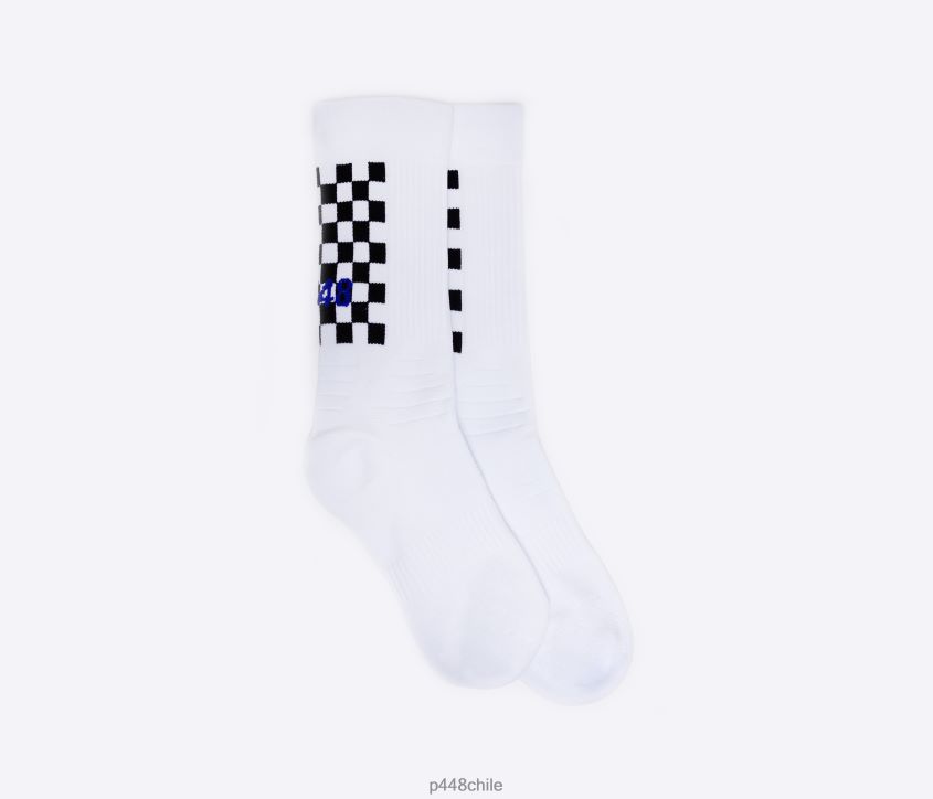 accesorio 8ZN2P0206 calcetines blanco/cuadros unisexo P448