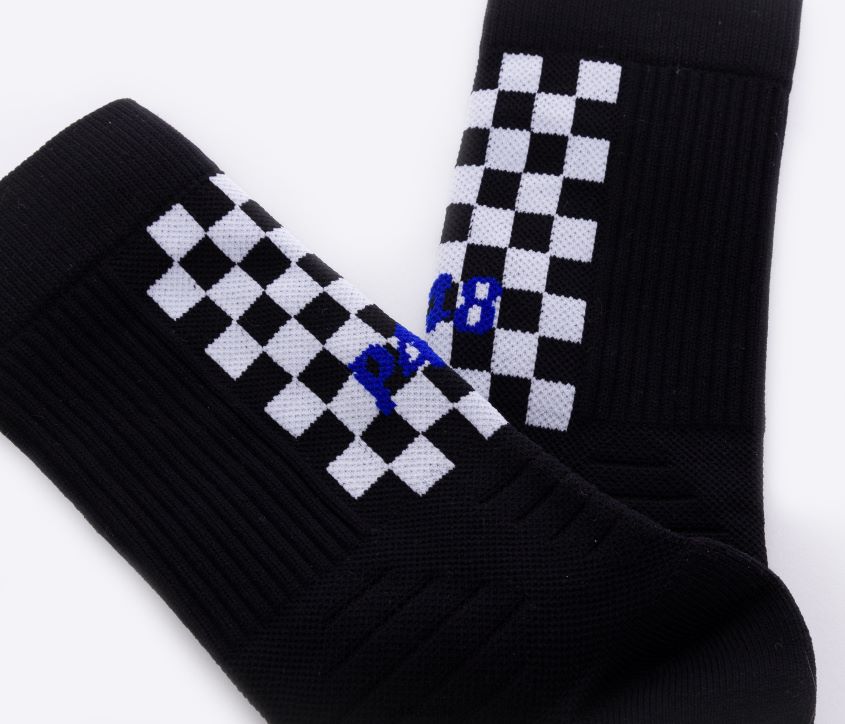 accesorio 8ZN2P0208 calcetines negro/cuadros unisexo P448