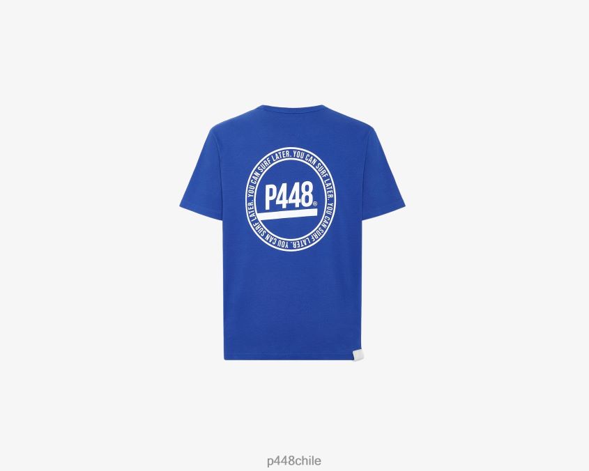 ropa 8ZN2P0219 camiseta azul unisexo P448