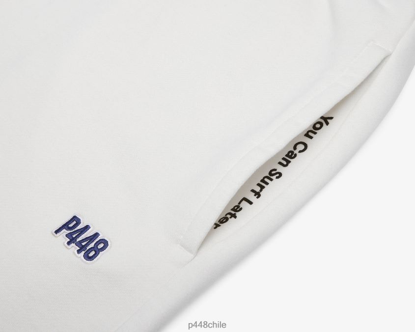 ropa 8ZN2P0222 pantalón de chándal blanco roto unisexo P448