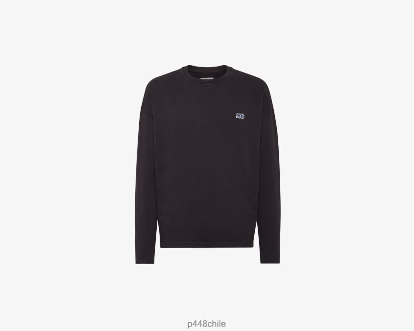 ropa 8ZN2P0211 sudadera negra unisexo P448