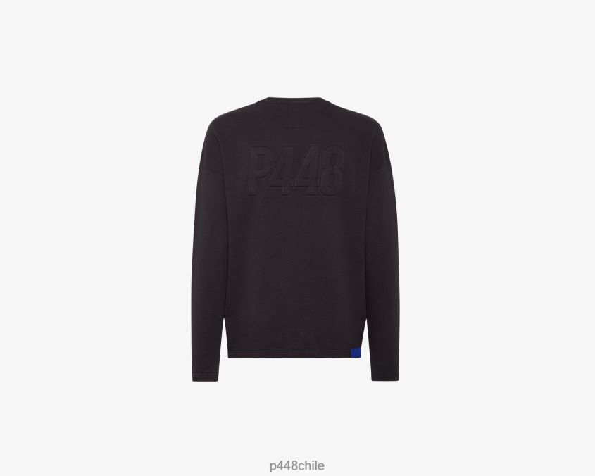 ropa 8ZN2P0211 sudadera negra unisexo P448