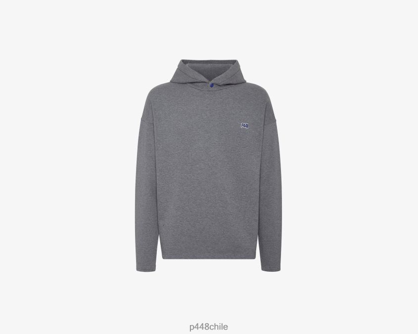 ropa 8ZN2P0214 sudadera con capucha gris unisexo P448