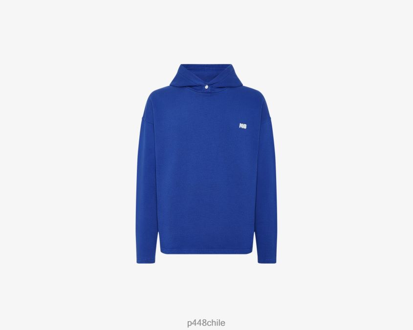 ropa 8ZN2P0216 sudadera con capucha azul unisexo P448