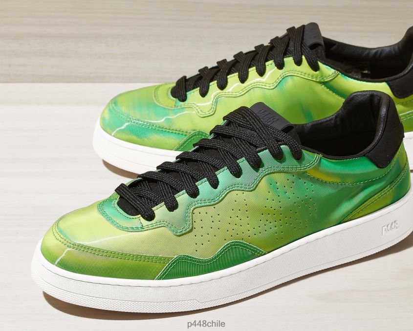 zapatos 8ZN2P0165 ñame verde neón/negro hombres P448