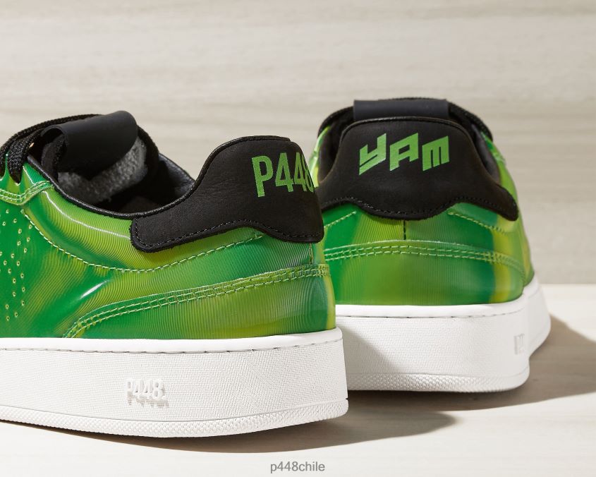zapatos 8ZN2P0165 ñame verde neón/negro hombres P448