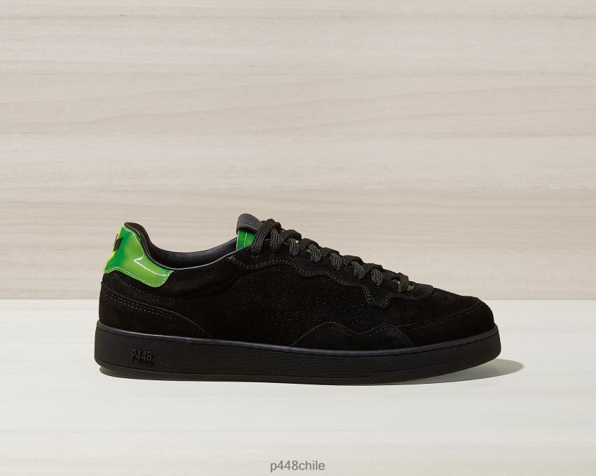 zapatos 8ZN2P0166 ñame negro/verde neón hombres P448