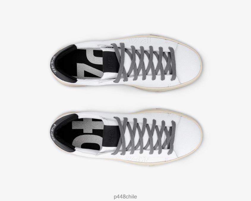 zapatos 8ZN2P0243 jack reciclado blanco/negro hombres P448