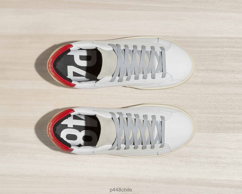 zapatos 8ZN2P0271 Juan blanco/rojo hombres P448
