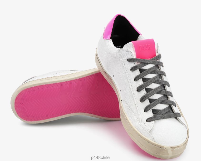 zapatos 8ZN2P0273 john reciclado blanco/fucsia hombres P448