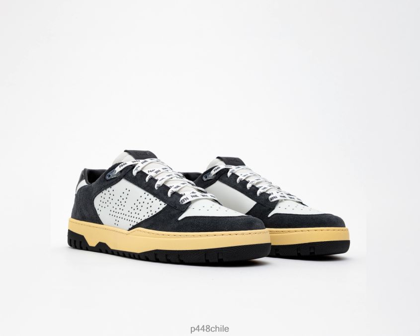 zapatos 8ZN2P0305 mason negro/ajedrez hombres P448