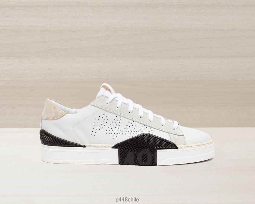 zapatos 8ZN2P0356 media pipa blanco/beige hombres P448