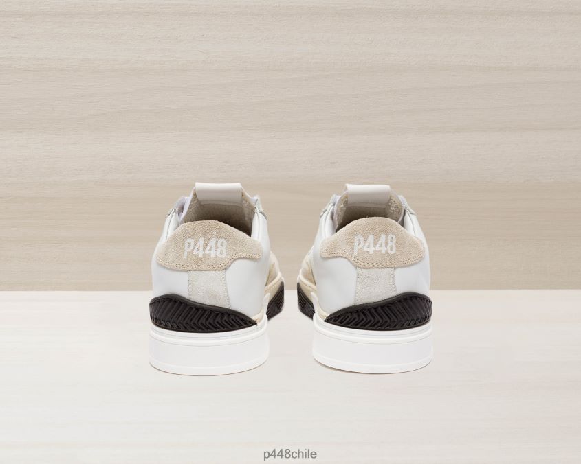 zapatos 8ZN2P0356 media pipa blanco/beige hombres P448