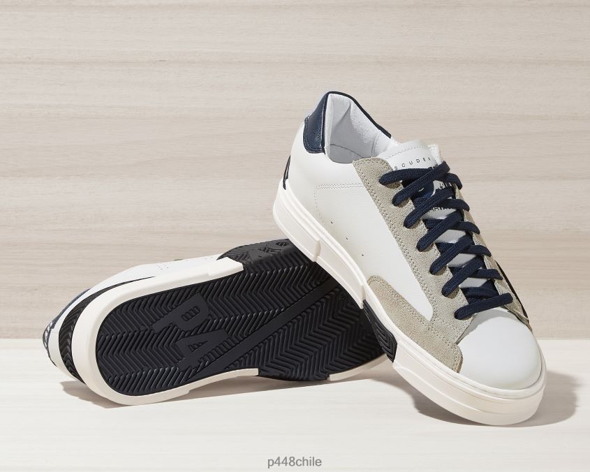 zapatos 8ZN2P0359 medio tubo blanco hombres P448