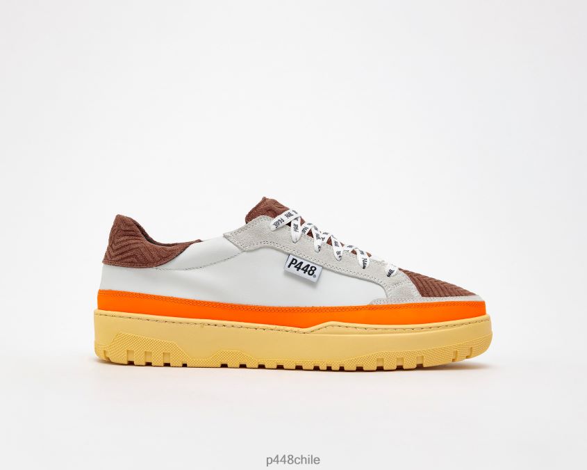 zapatos 8ZN2P0374 olli blanco/naranja hombres P448