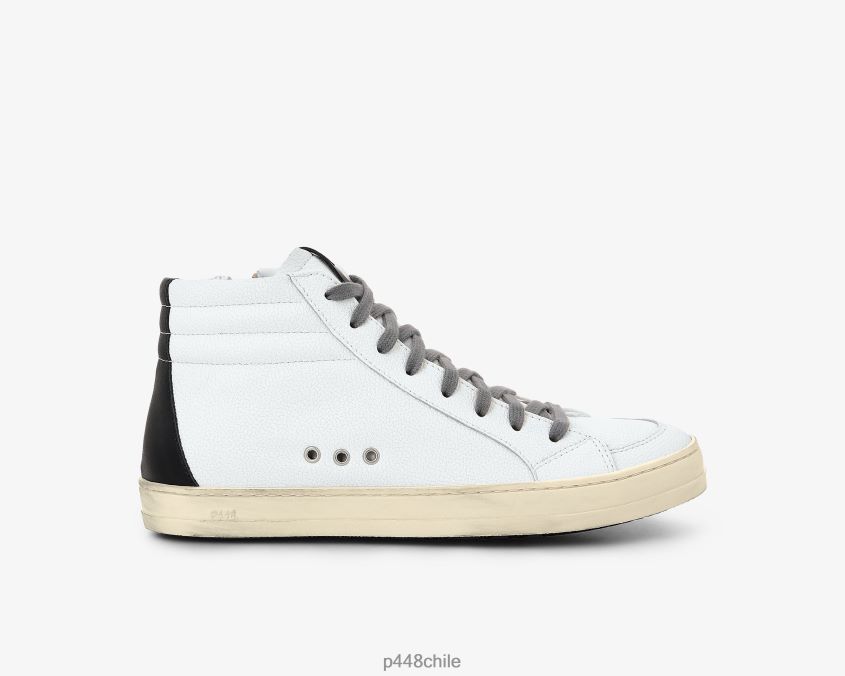 zapatos 8ZN2P0324 skate reciclado blanco/negro hombres P448