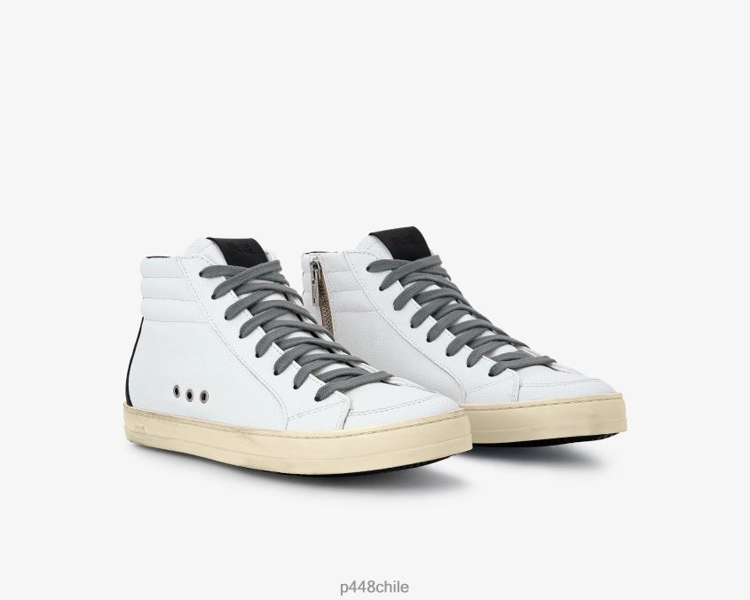 zapatos 8ZN2P0324 skate reciclado blanco/negro hombres P448