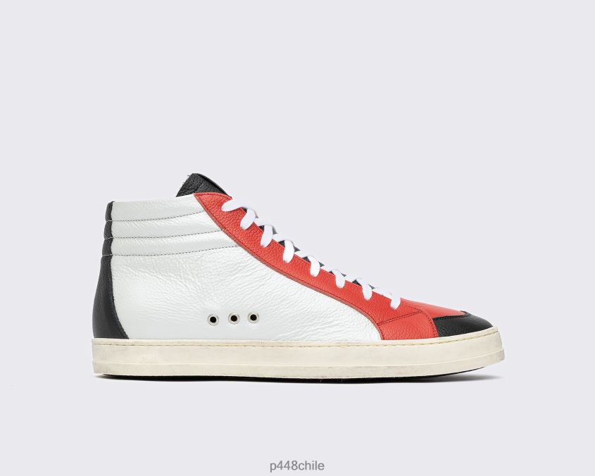 zapatos 8ZN2P0332 patín negro/rojo hombres P448