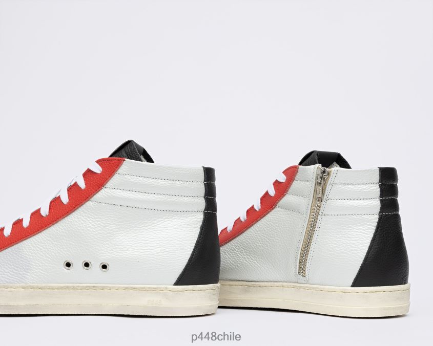 zapatos 8ZN2P0332 patín negro/rojo hombres P448