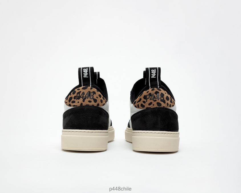 zapatos 8ZN2P0319 sohosocks negro/leopardo hombres P448