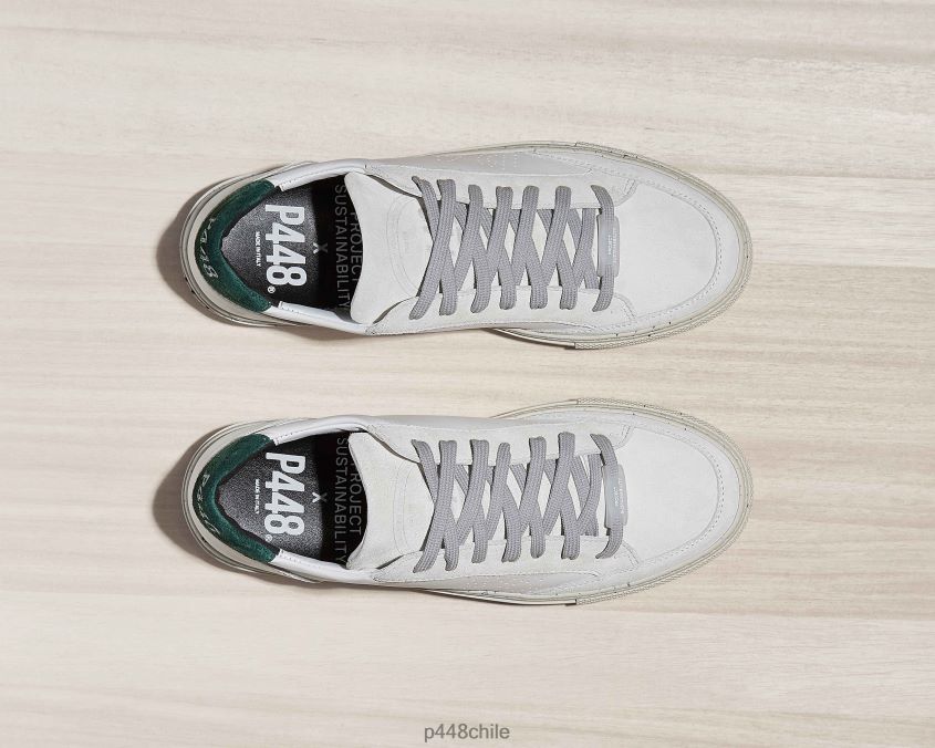 zapatos 8ZN2P0322 soho reciclado blanco/verde hombres P448