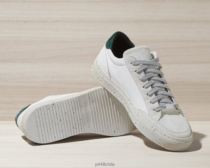 zapatos 8ZN2P0322 soho reciclado blanco/verde hombres P448