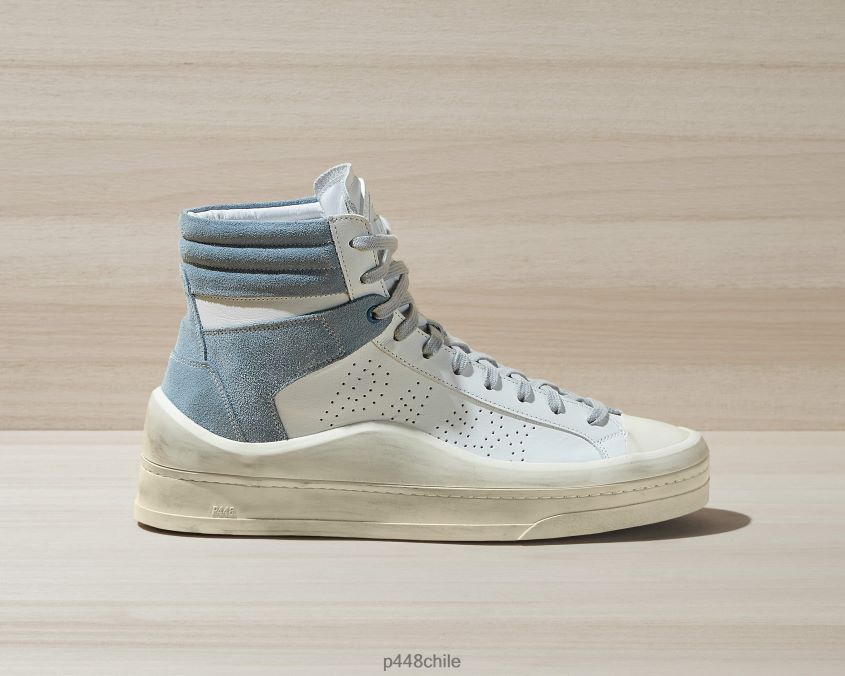 zapatos 8ZN2P0389 carril blanco/gris azul hombres P448
