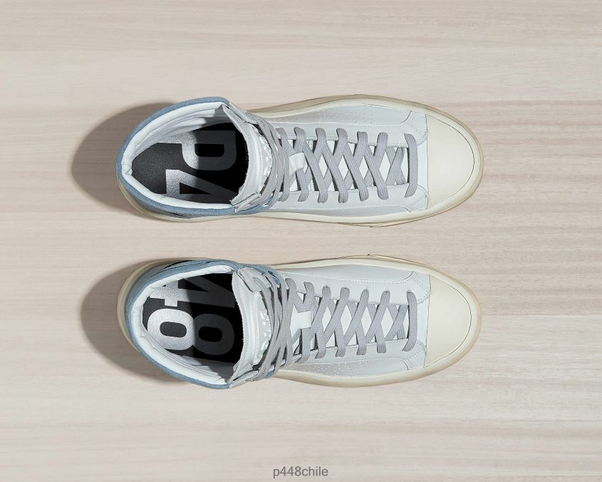 zapatos 8ZN2P0389 carril blanco/gris azul hombres P448