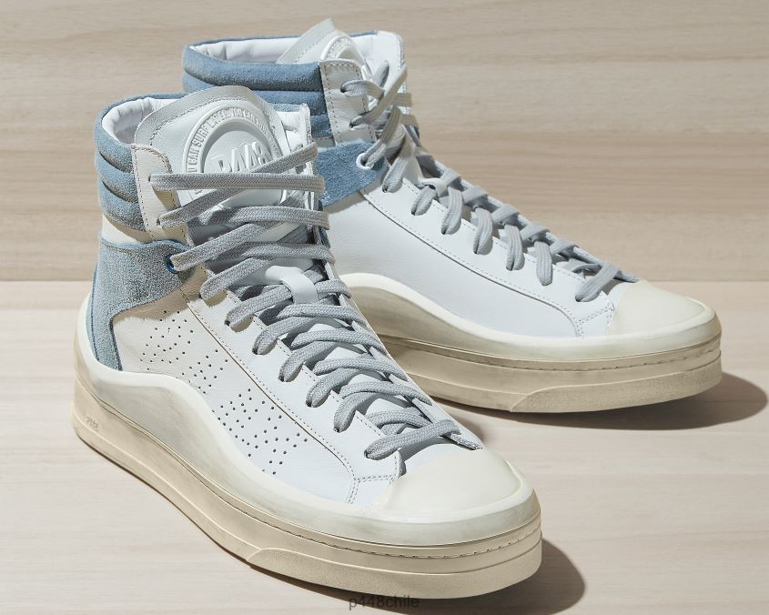 zapatos 8ZN2P0389 carril blanco/gris azul hombres P448