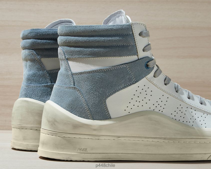 zapatos 8ZN2P0389 carril blanco/gris azul hombres P448