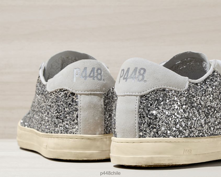 zapatos 8ZN2P049 john reciclado blanco/plata mujer P448