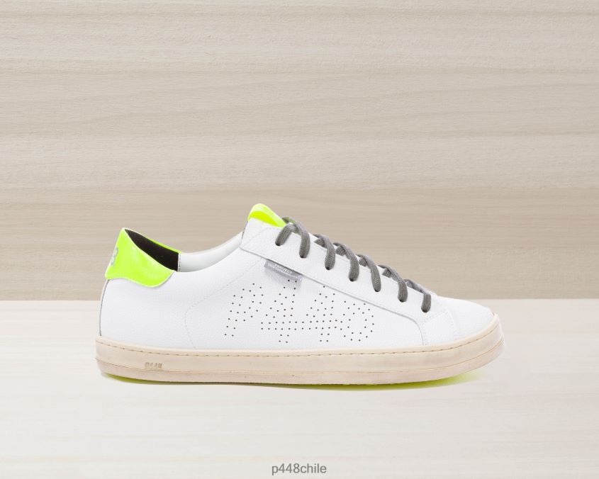 zapatos 8ZN2P062 john reciclado blanco/amarillo mujer P448