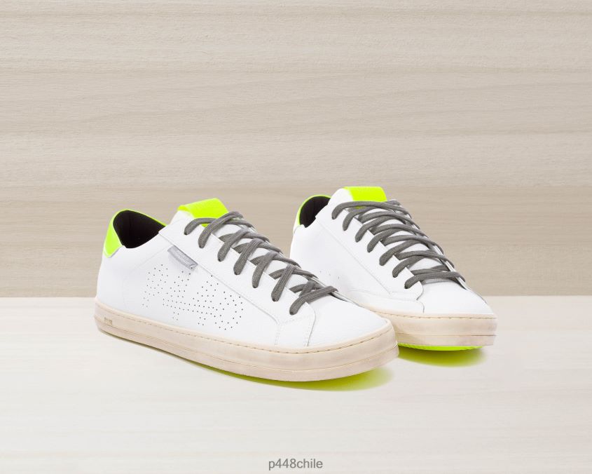zapatos 8ZN2P062 john reciclado blanco/amarillo mujer P448