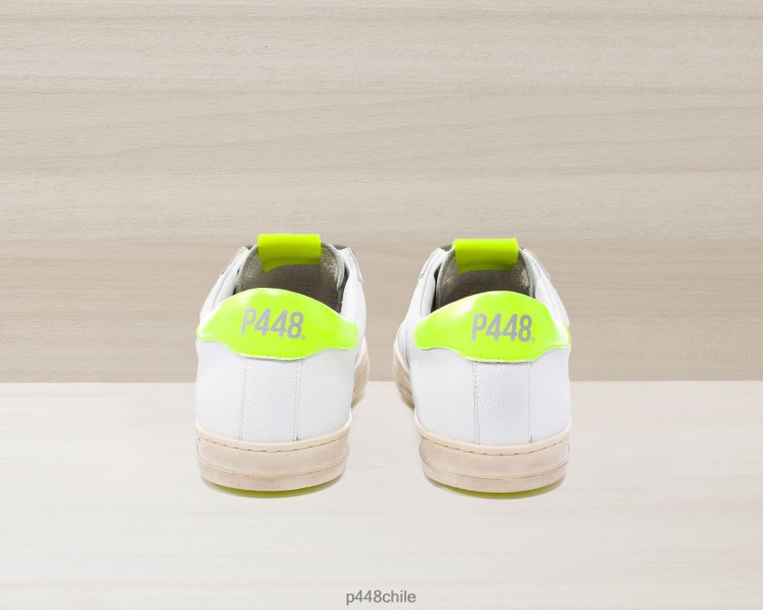 zapatos 8ZN2P062 john reciclado blanco/amarillo mujer P448