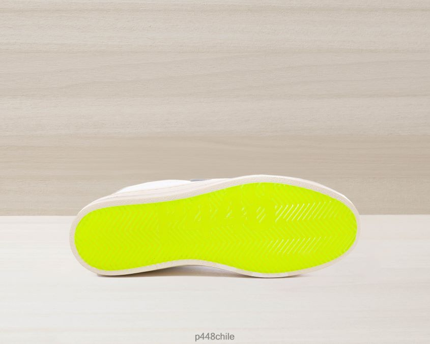 zapatos 8ZN2P062 john reciclado blanco/amarillo mujer P448