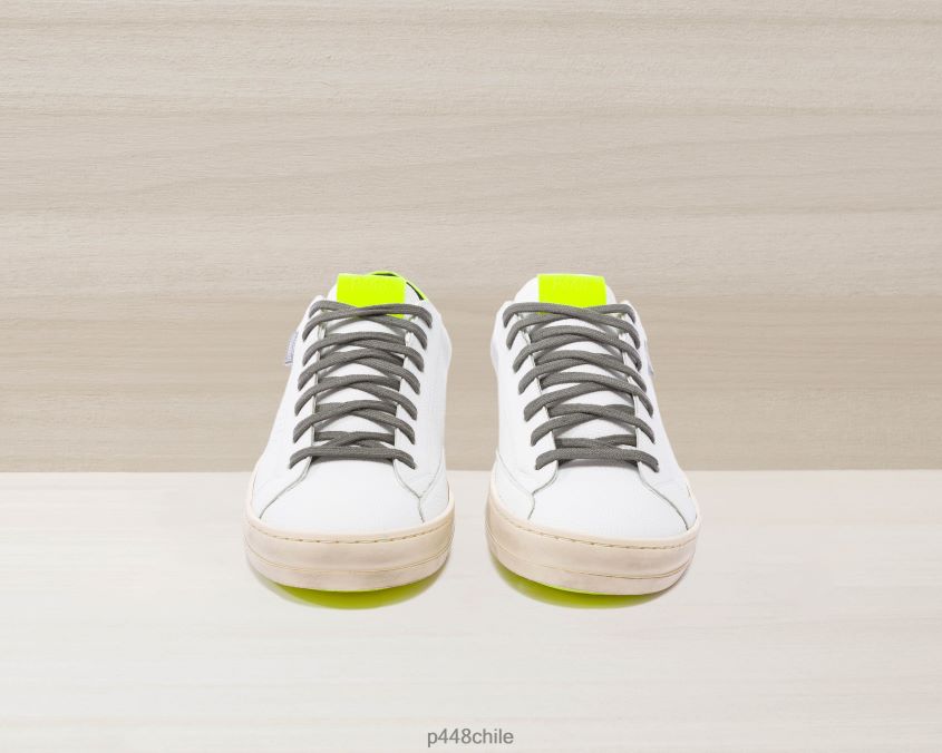 zapatos 8ZN2P062 john reciclado blanco/amarillo mujer P448