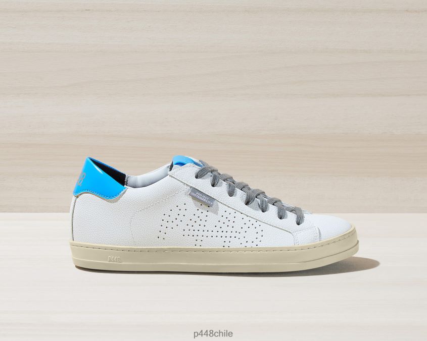 zapatos 8ZN2P063 john reciclado blanco/azul mujer P448
