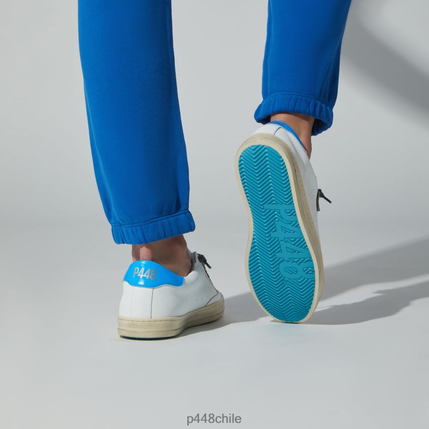 zapatos 8ZN2P063 john reciclado blanco/azul mujer P448