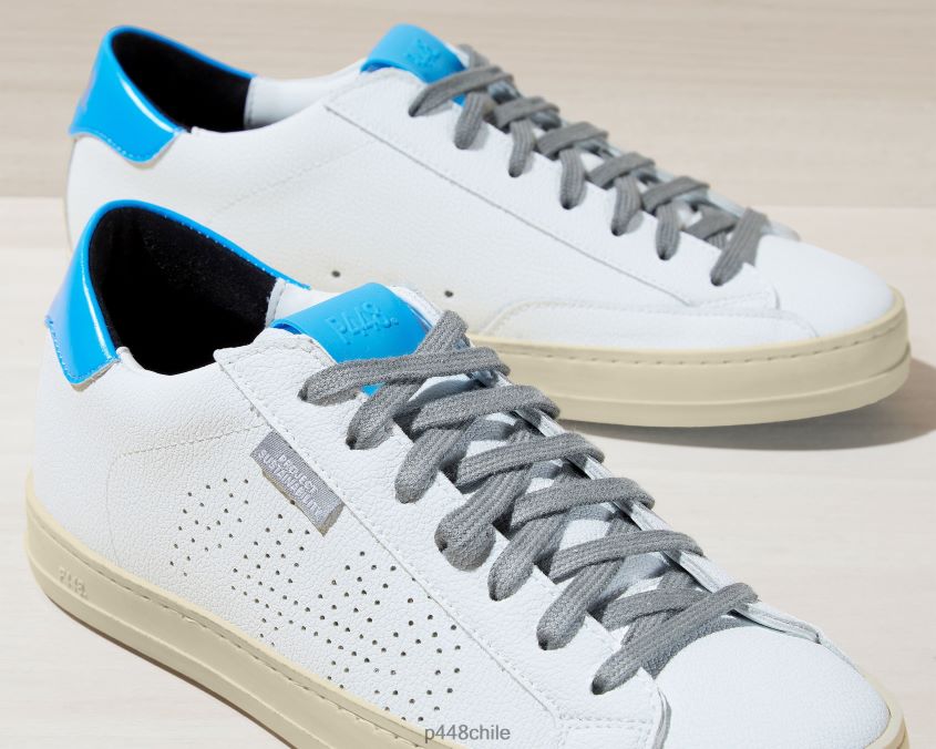 zapatos 8ZN2P063 john reciclado blanco/azul mujer P448