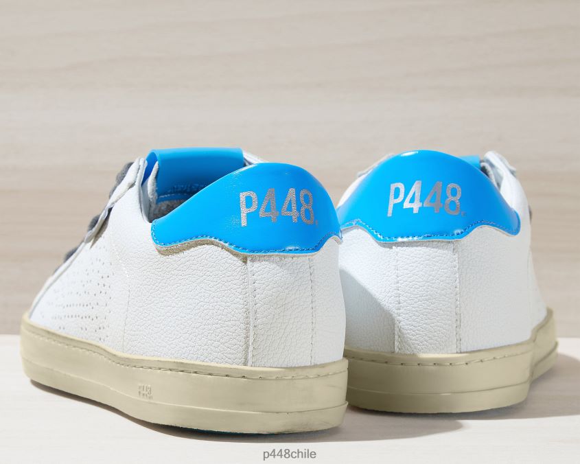 zapatos 8ZN2P063 john reciclado blanco/azul mujer P448