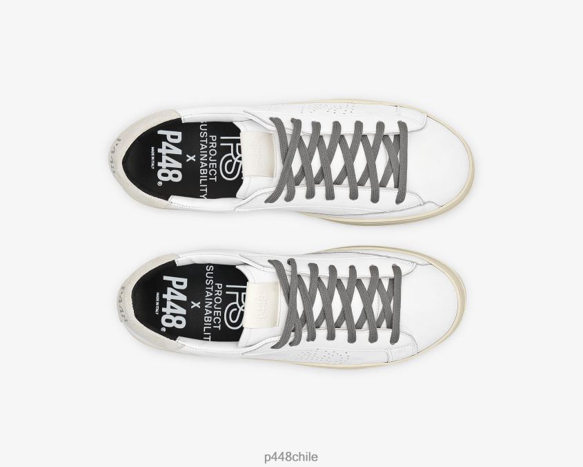 zapatos 8ZN2P065 john reciclado blanco mujer P448