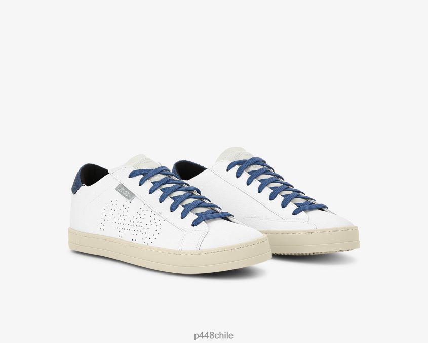 zapatos 8ZN2P067 john lionfish blanco/azul marino mujer P448