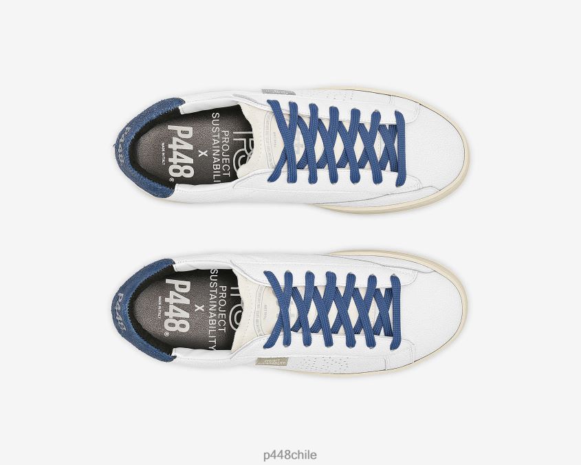 zapatos 8ZN2P067 john lionfish blanco/azul marino mujer P448