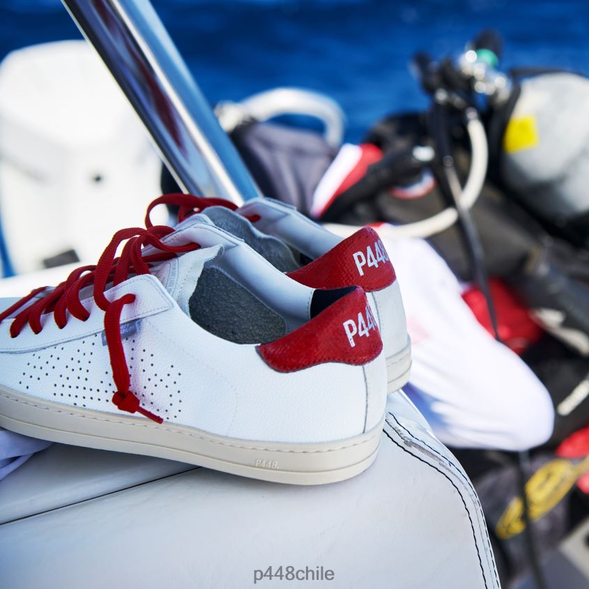 zapatos 8ZN2P068 john lionfish blanco/lava mujer P448