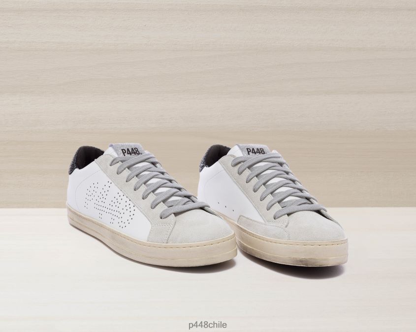 zapatos 8ZN2P076 john blanco/oro mujer P448