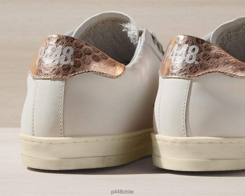 zapatos 8ZN2P079 john blanco/cobre mujer P448